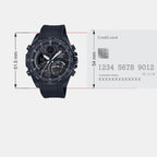 Edifice Men Quartz Black Dial Chronograph Resin Watch EX515