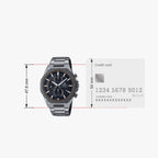 Edifice Men Quartz Grey Dial Chronograph Stainless Steel Watch EX529