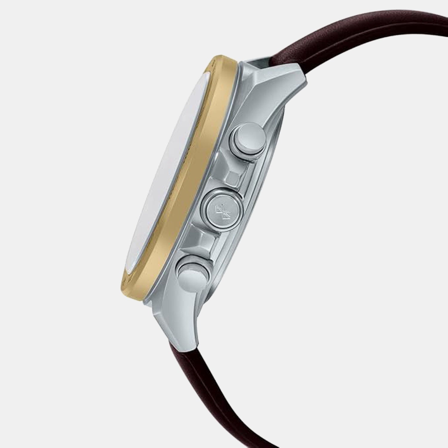 Edifice Men Quartz Black Dial Analog-Digital Leather Watch EX530