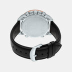 Edifice Men Quartz Black Dial Analog-Digital Leather Watch EX531