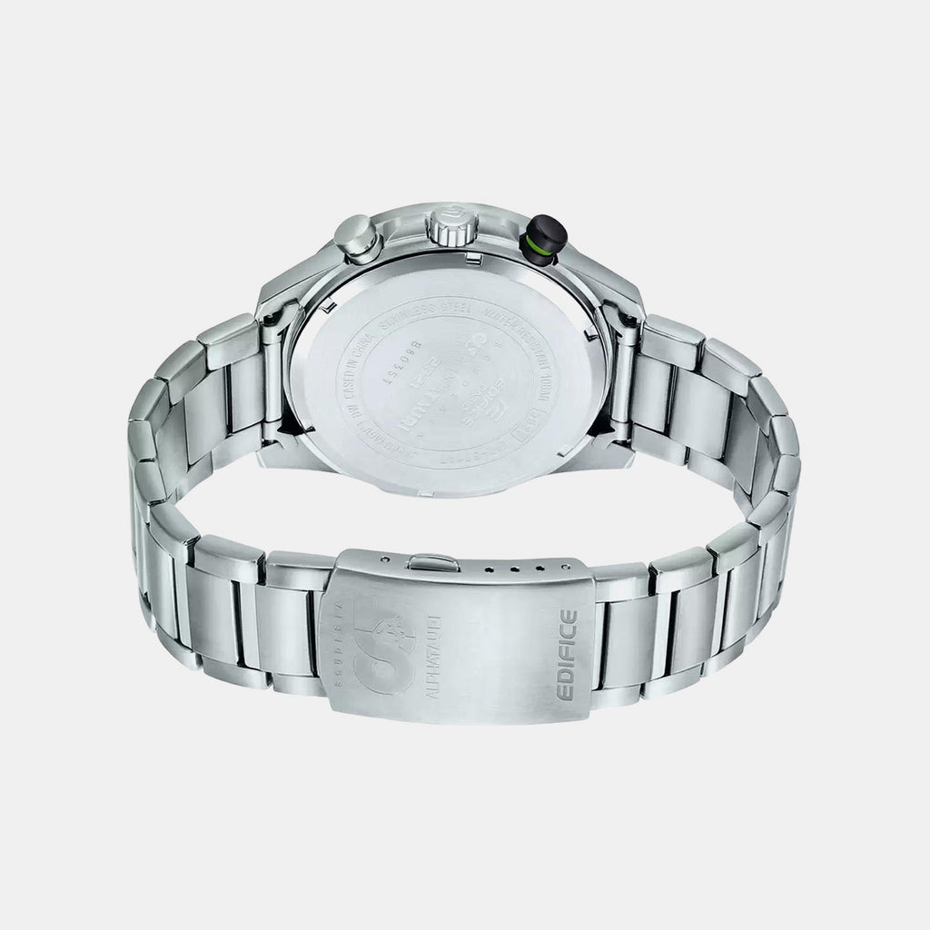 Edifice Men Quartz Grey Dial Chronograph Stainless Steel Watch EX537