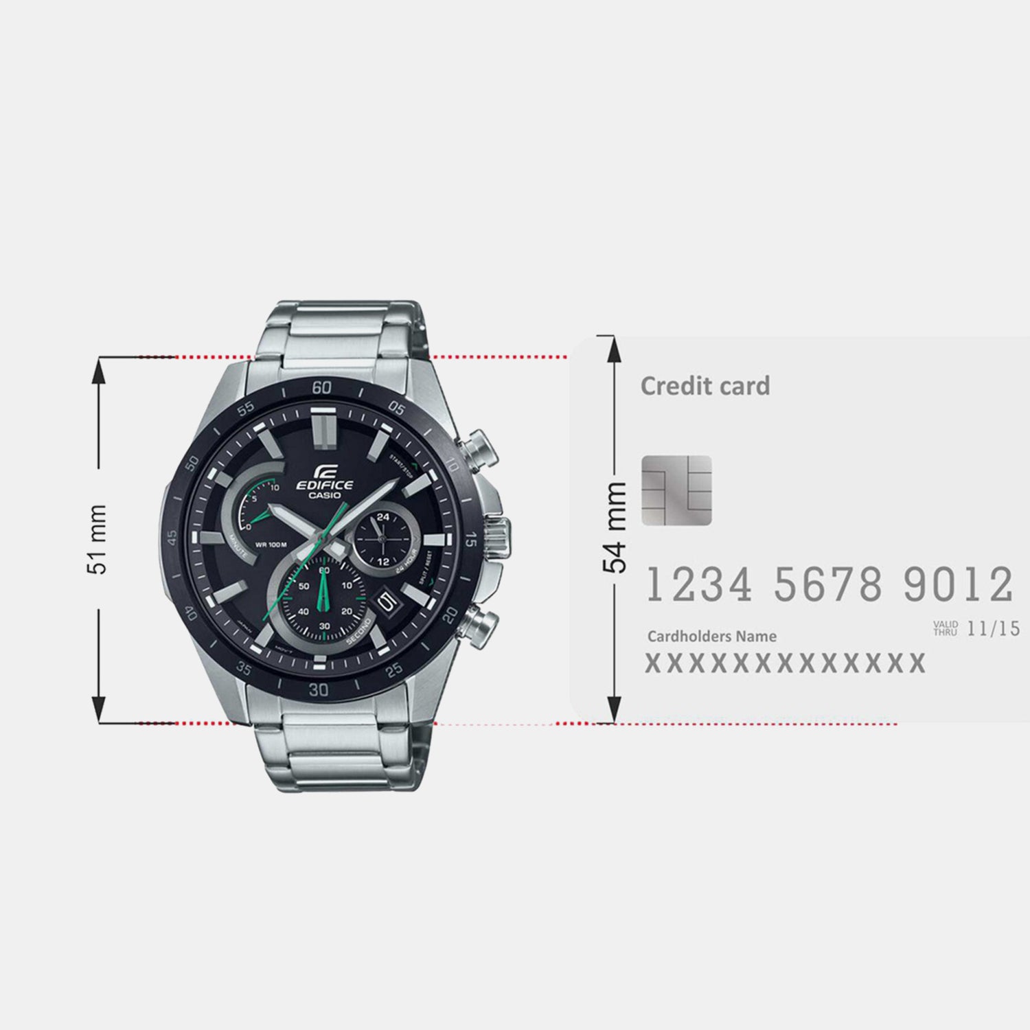 Edifice Men Quartz Multicolour Dial Chronograph Stainless Steel Watch EX542