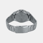 Edifice Men Quartz Black Dial Chronograph Stainless Steel Watch EX550