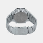 Edifice Men Quartz Blue Dial Analog-Digital Stainless Steel Watch EX555