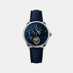 Ebony Men Automatic Blue Dial Analog Leather Watch Ebony - Sl