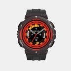 Unisex Processor Lava Black Dial LCD Silicone Watch AMAZFIT ACTIVE EDGE LAVA BLACK