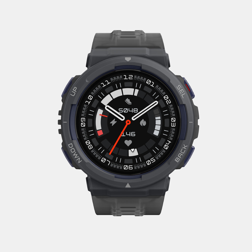 Unisex Processor Midnight Pulse Dial LCD Silicone Watch AMAZFIT ACTIVE EDGE MIDNIGHT PULSE