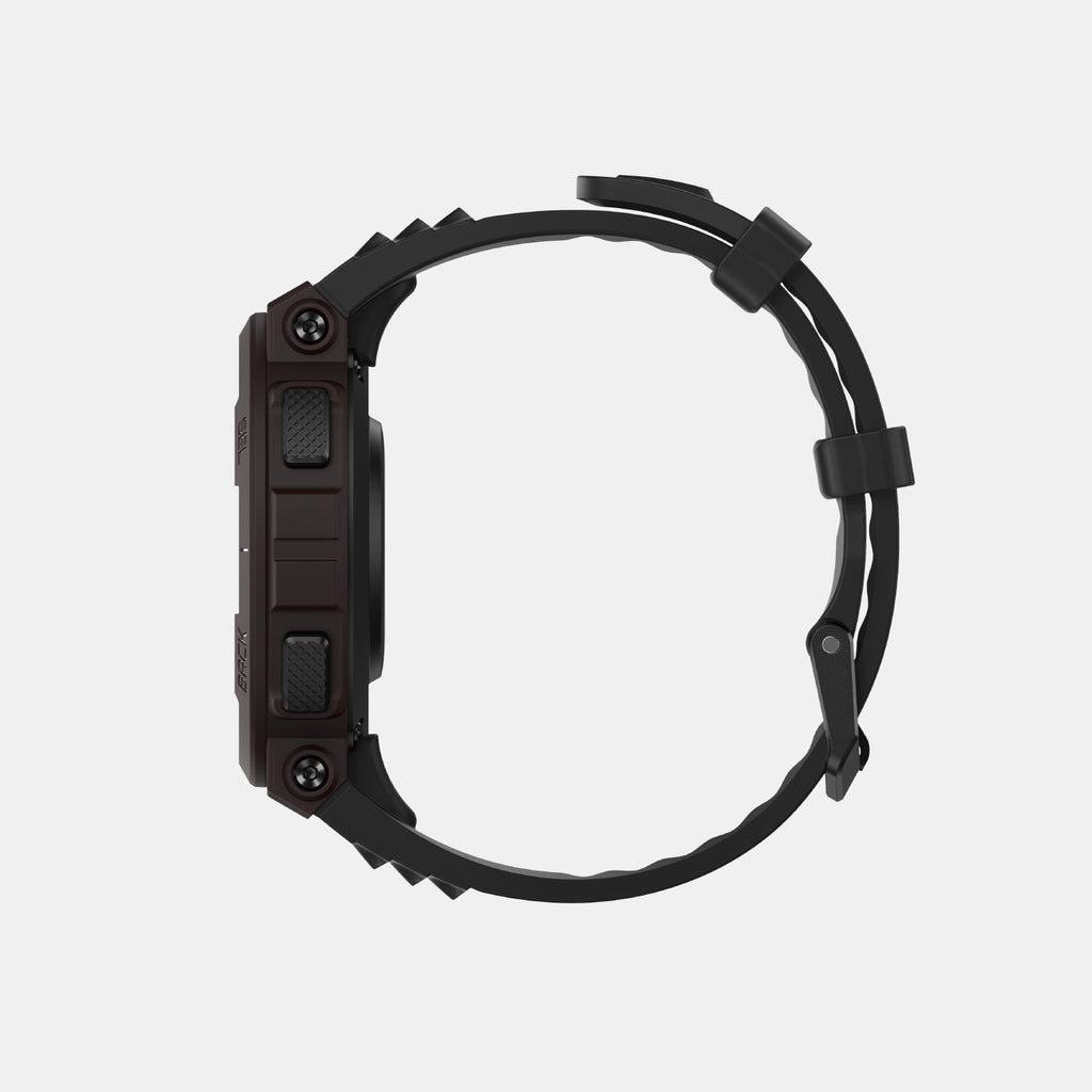 Unisex Processor Lava Black Dial LCD Silicone Watch AMAZFIT ACTIVE EDGE LAVA BLACK