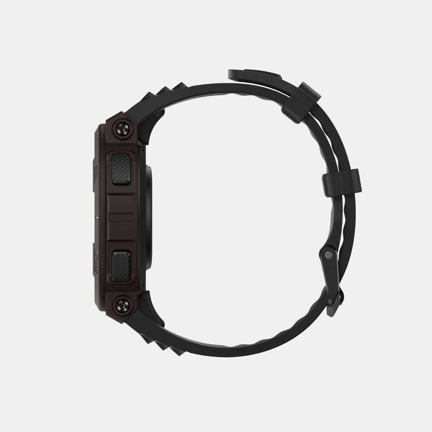Unisex Processor Lava Black Dial LCD Silicone Watch AMAZFIT ACTIVE EDGE LAVA BLACK