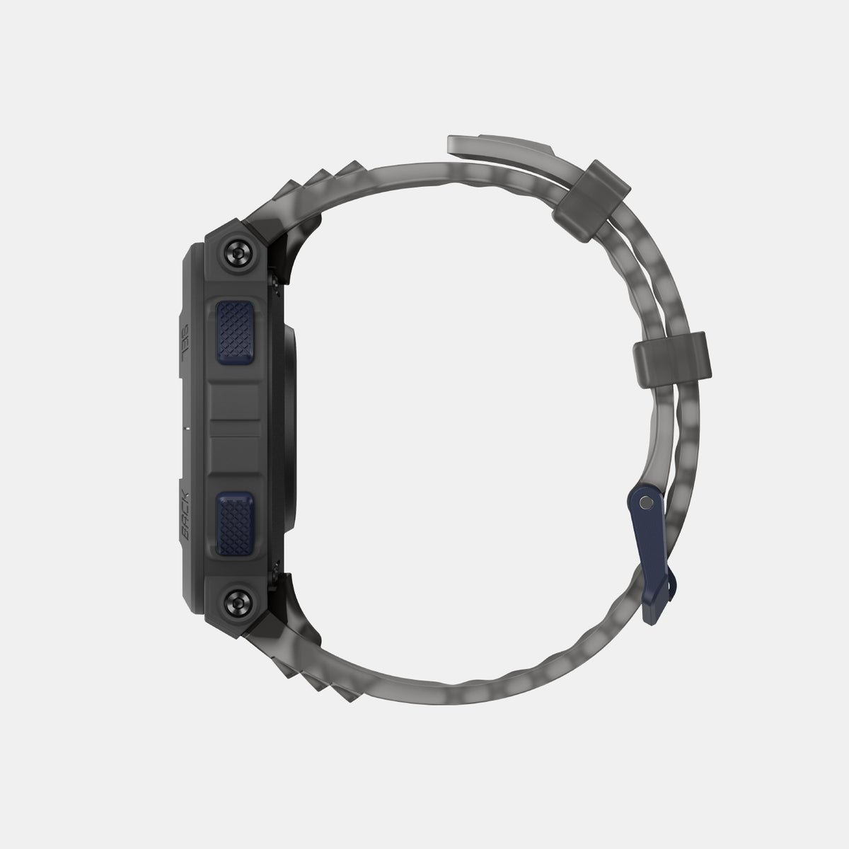 Unisex Processor Black Dial LCD Silicone Watch AMAZFIT ACTIVE EDGE MIDNIGHT PULSE