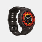 Unisex Processor Lava Black Dial LCD Silicone Watch AMAZFIT ACTIVE EDGE LAVA BLACK