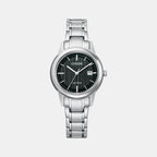 Eco-Drive Women Black Dial Analog Stainless Steel Watch FE1081-67E