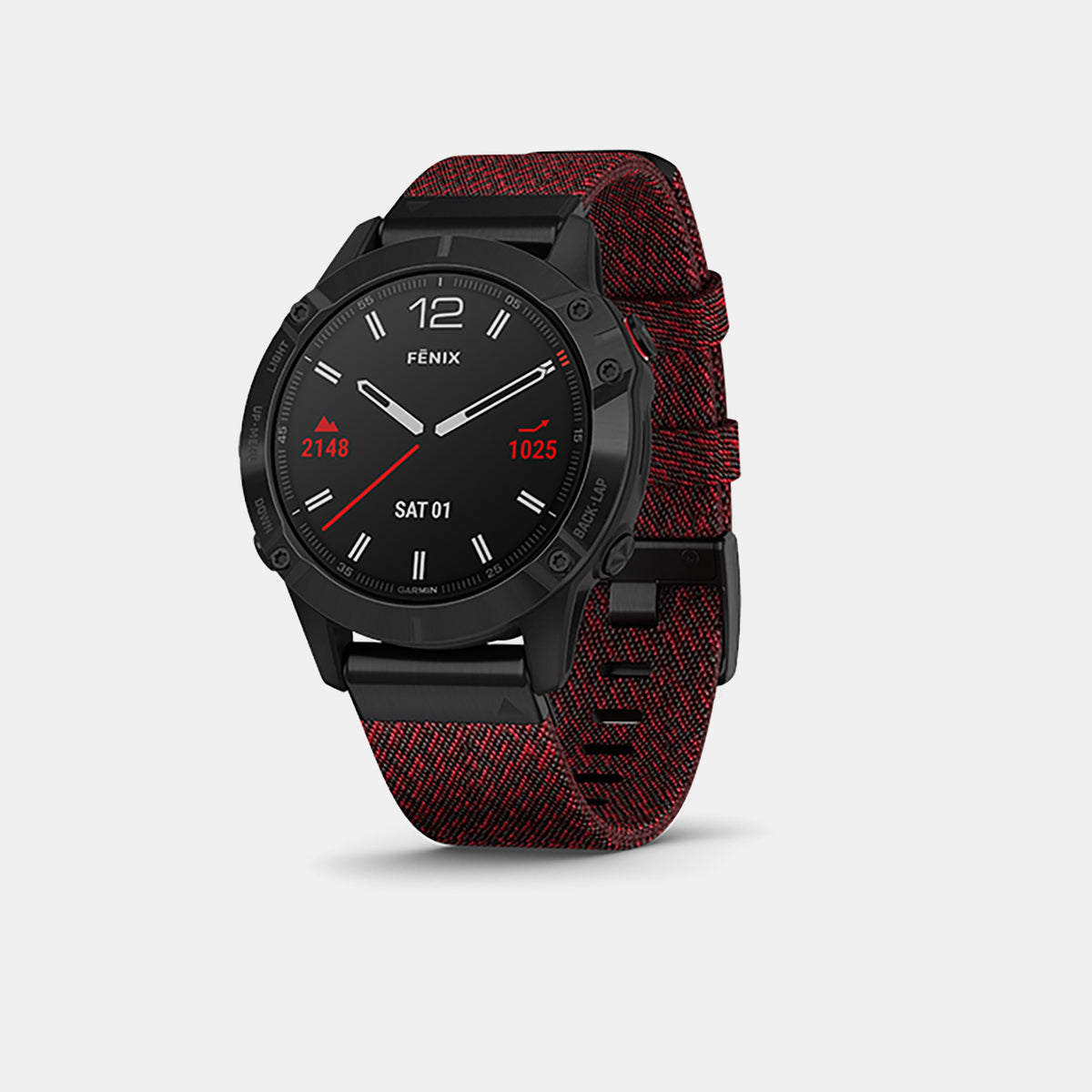 Fenix Men Quartz Black Dial Analog Nylon Watch FENIX 6 BLACK DLC BLACK 010-02158-65B