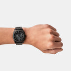 Machine Men Quartz Black Dial Chronograph Stainless Steel Watch FS4552