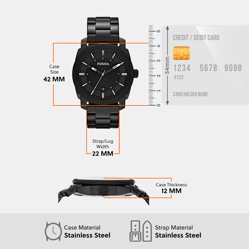 Fossil Stainless Steel Round watch