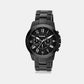 Men Quartz Black Dial Chronograph Stainless Steel Watch FS4832