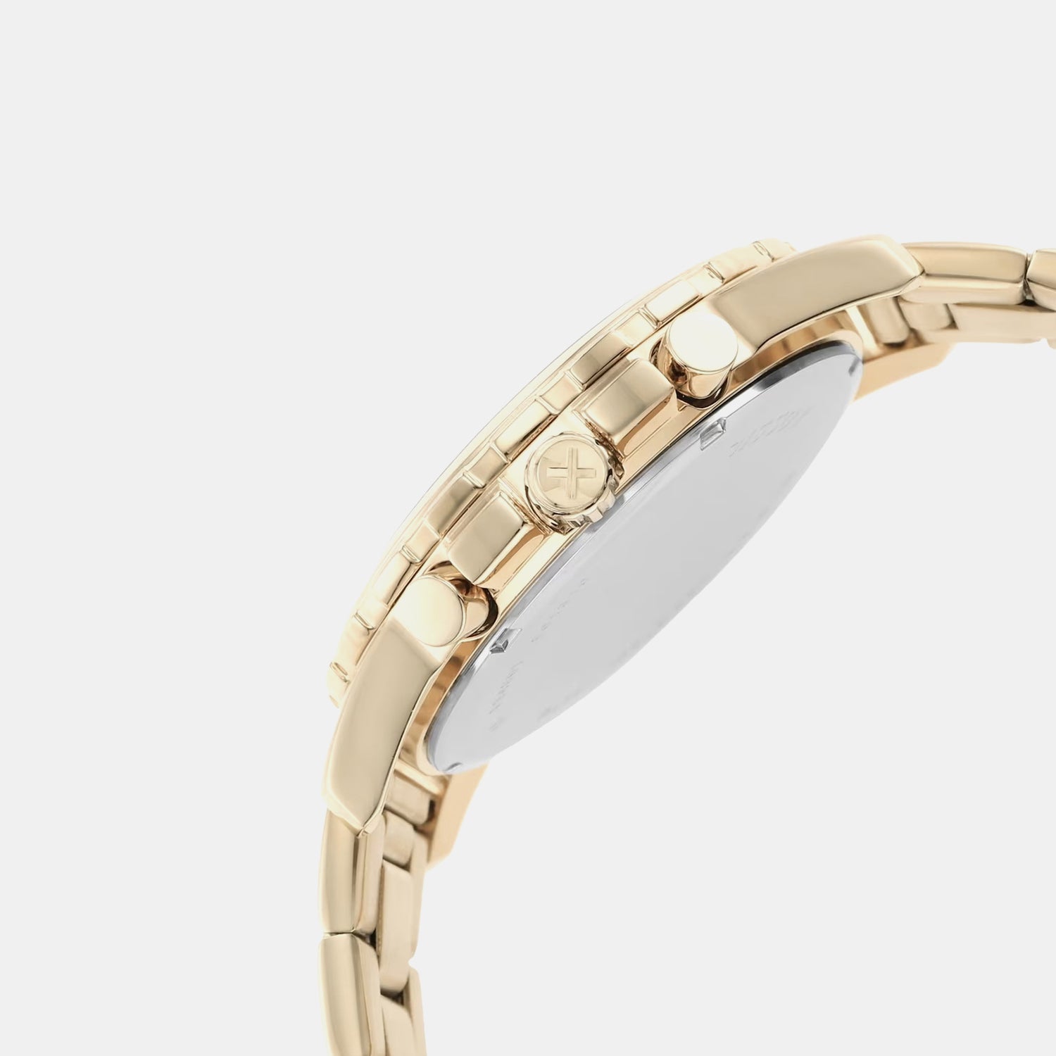 Dean Men Quartz Champagne Dial Chronograph Stainless Steel Watch FS4867