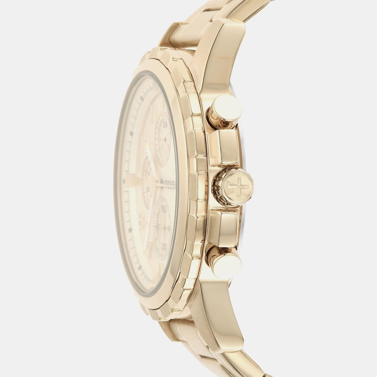 Dean Men Quartz Champagne Dial Chronograph Stainless Steel Watch FS4867