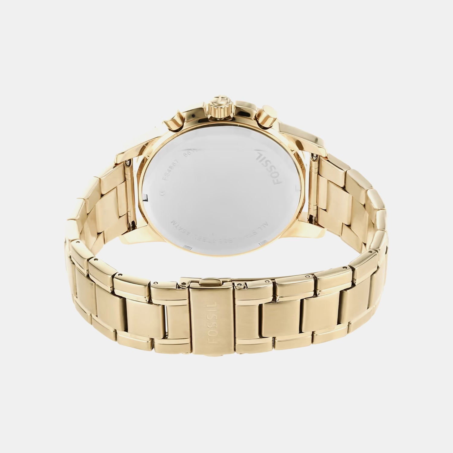 Dean Men Quartz Champagne Dial Chronograph Stainless Steel Watch FS4867