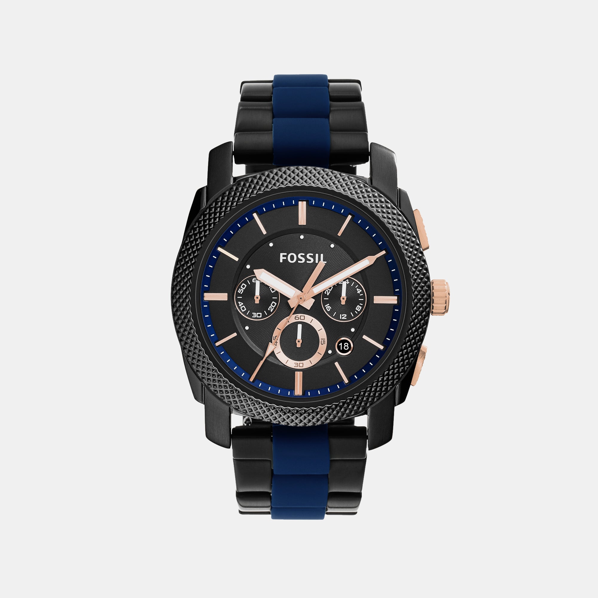 Fossil Round Black Chronograph watch