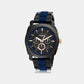 Men Quartz Black Dial Chronograph Stainless Steel Watch FS5164