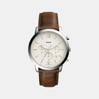 Neutra Men Quartz Cream Dial Chronograph Leather Watch FS5380