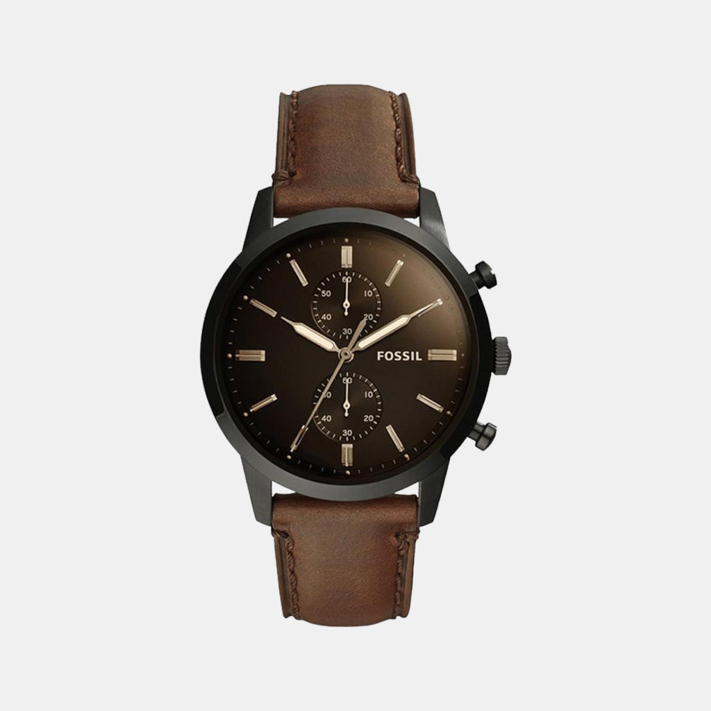 Fossil Round Black Chronograph watch