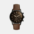 Fossil Round Black Chronograph watch