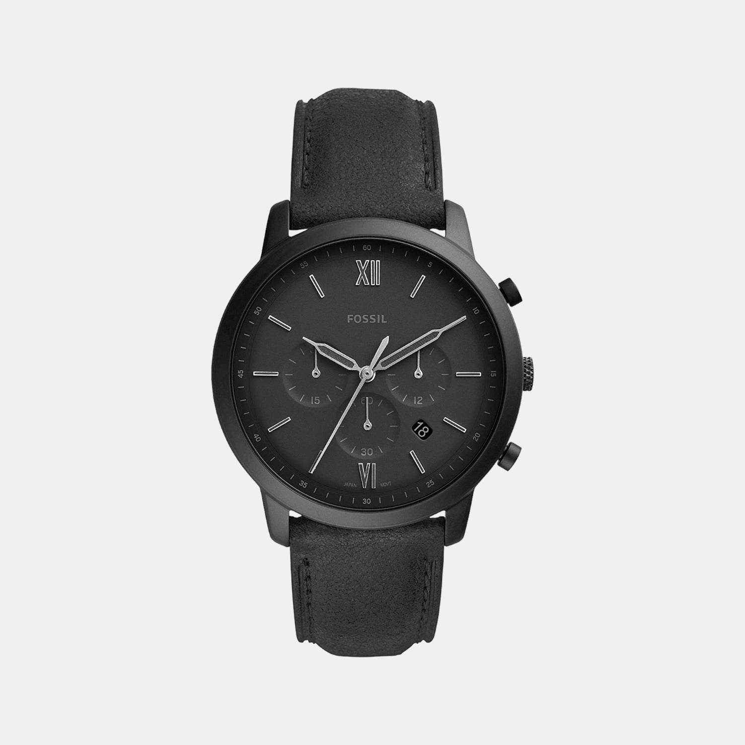 Fossil Round Black Chronograph watch