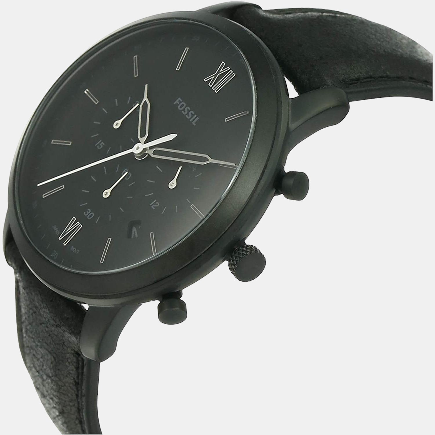 Fossil Men Round Black watch