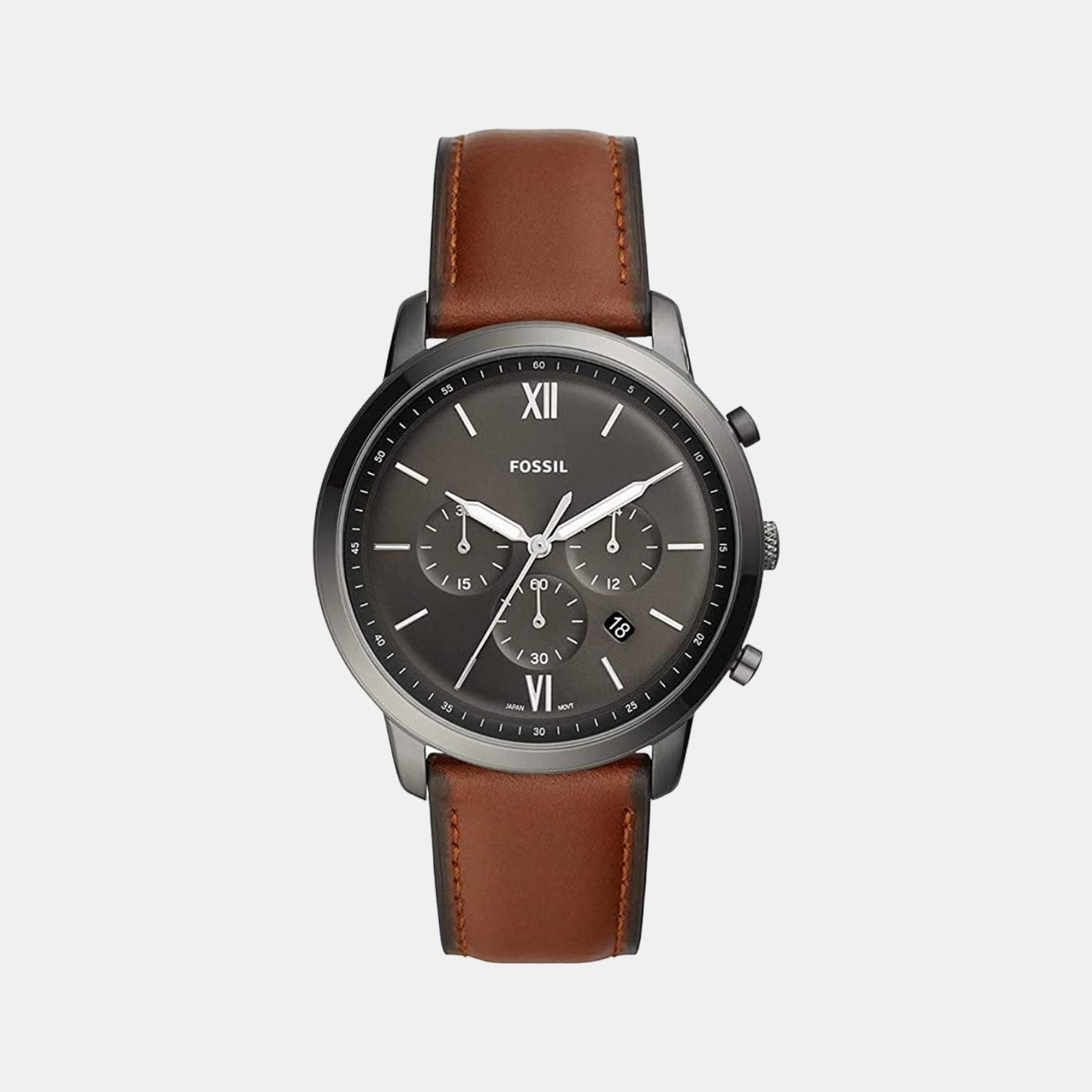 Male Grey Leather Chronograph Watch FS5512