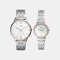 Couple White Analog Stainless Steel Watch FS5562SET