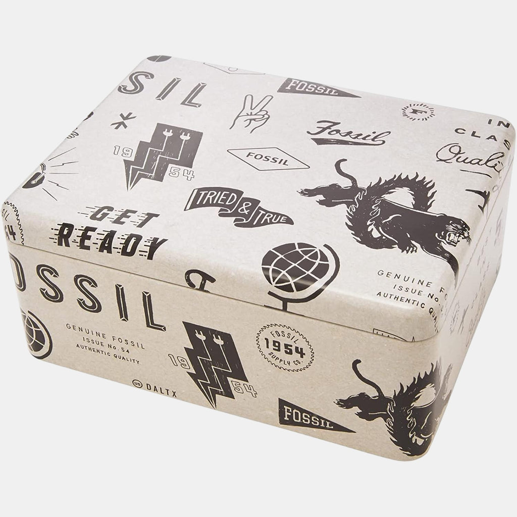 Fossil Round Quartz Analog Couple watch