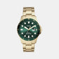 Male Green Analog Stainless Steel Watch FS5658