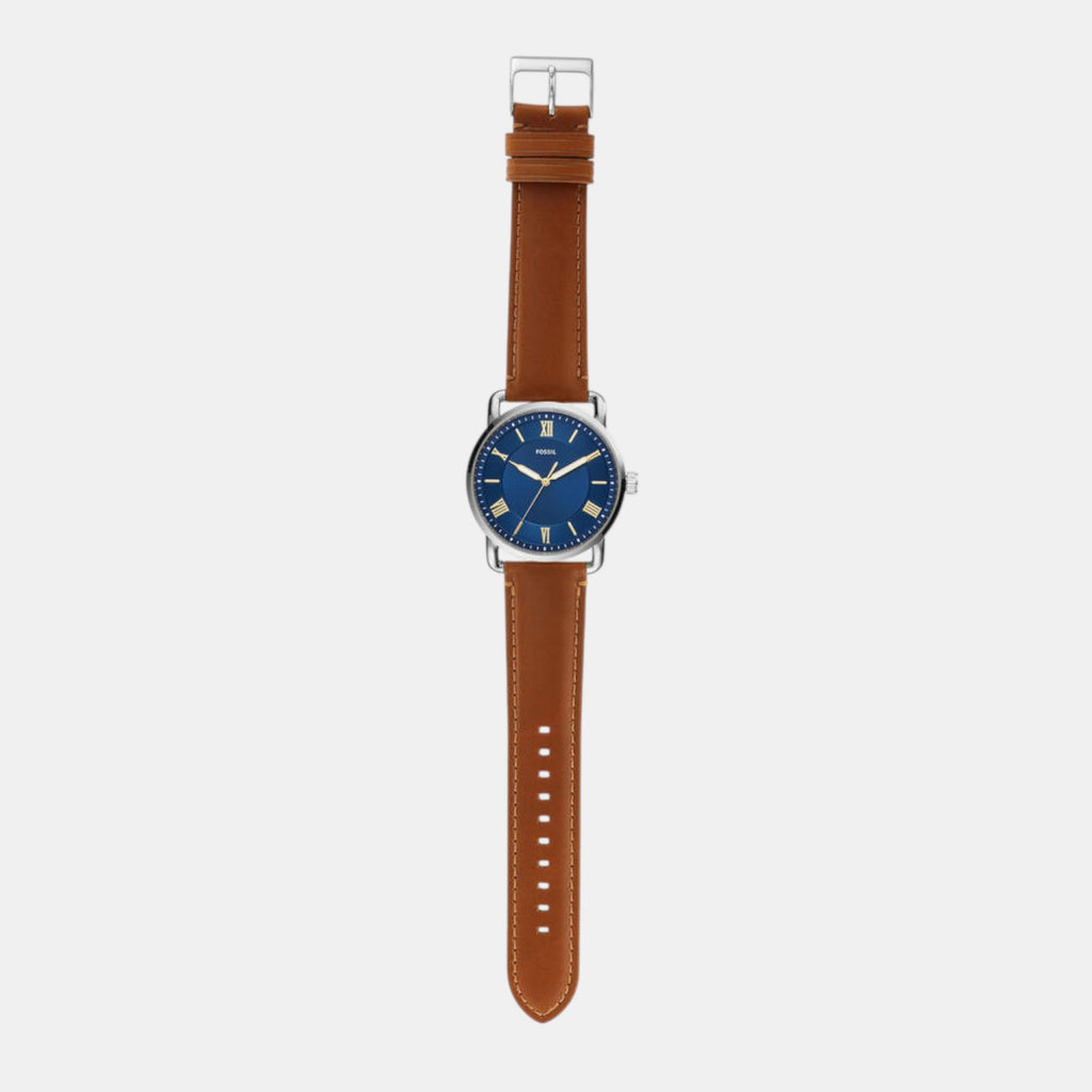 Copeland Men Quartz Blue Dial Analog Leather Watch FS5661