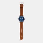 Copeland Men Quartz Blue Dial Analog Leather Watch FS5661