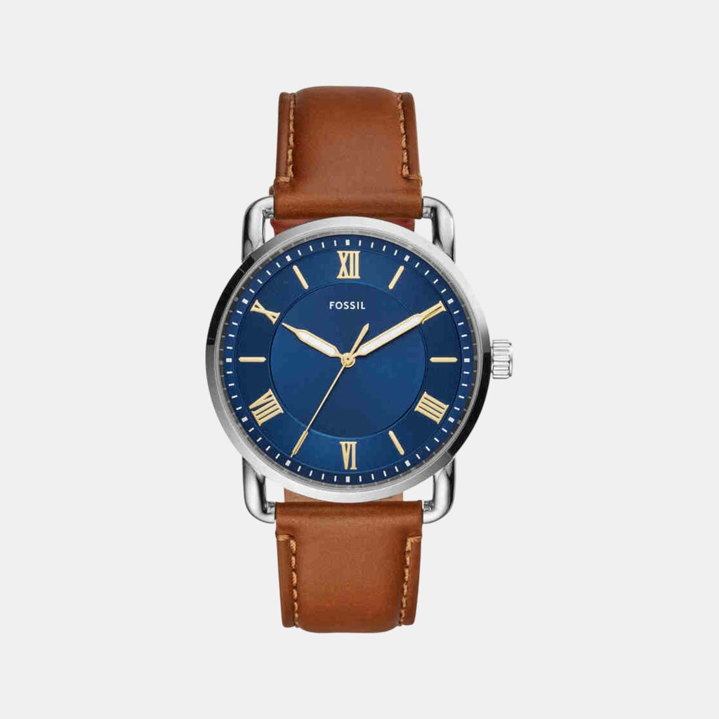 Copeland Men Quartz Blue Dial Analog Leather Watch FS5661