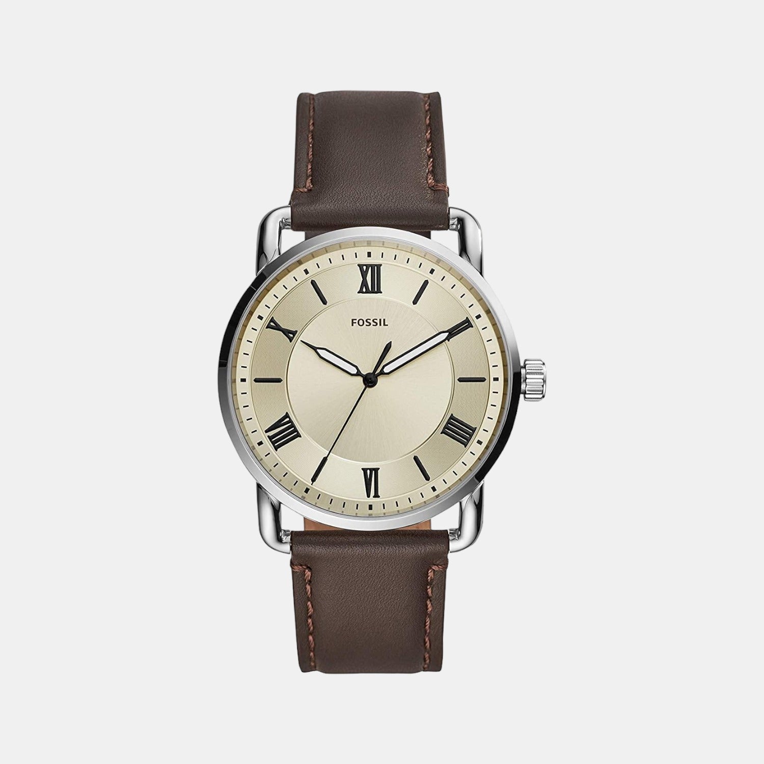 Fossil Round Cream Analog watch
