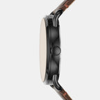 Copeland Men Quartz Brown Dial Analog Leather Watch FS5666