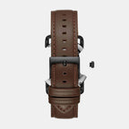 Copeland Men Quartz Brown Dial Analog Leather Watch FS5666