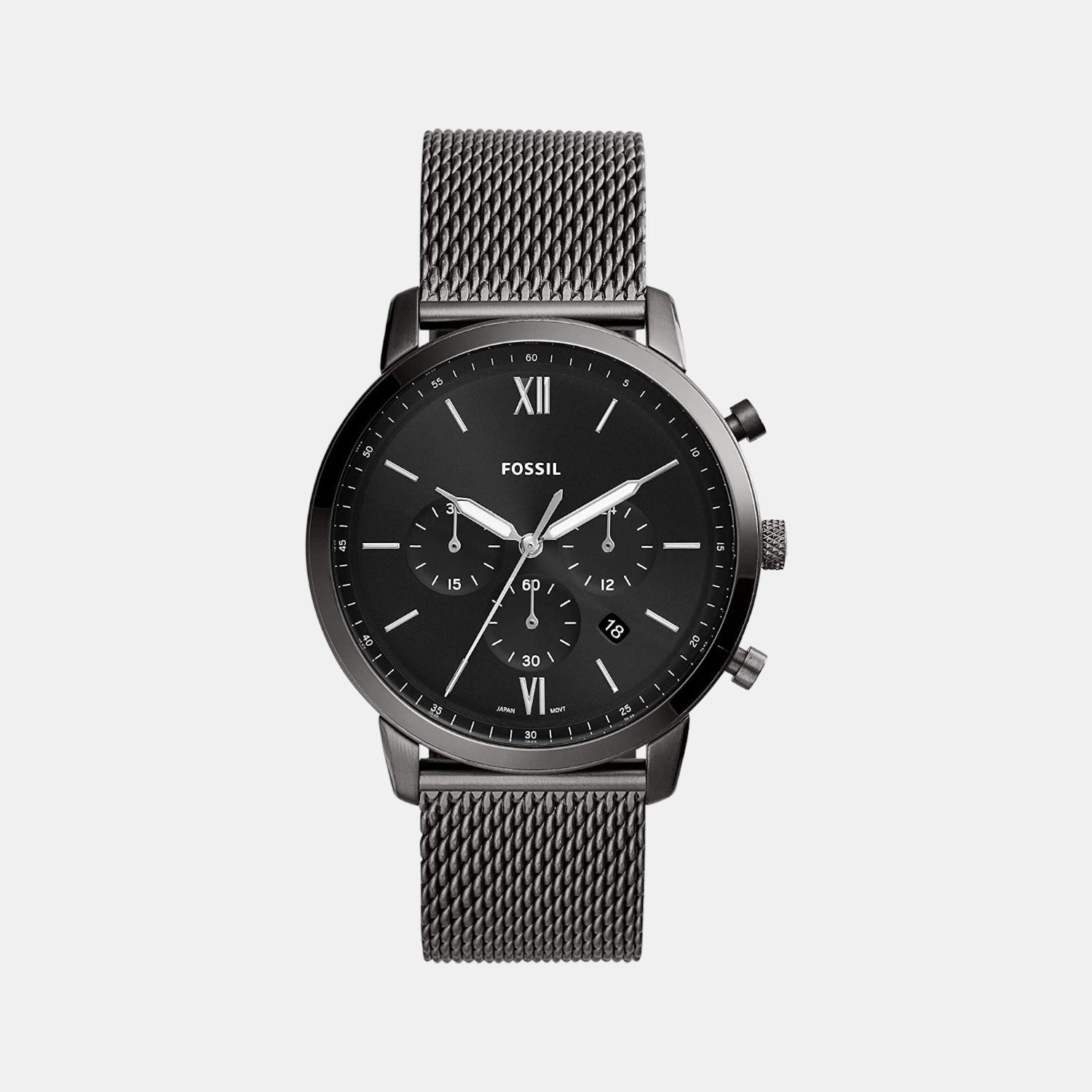 Fossil Round Black Chronograph watch