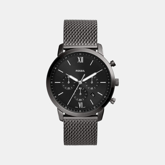 Male Black Stainless Steel Chronograph Watch FS5699