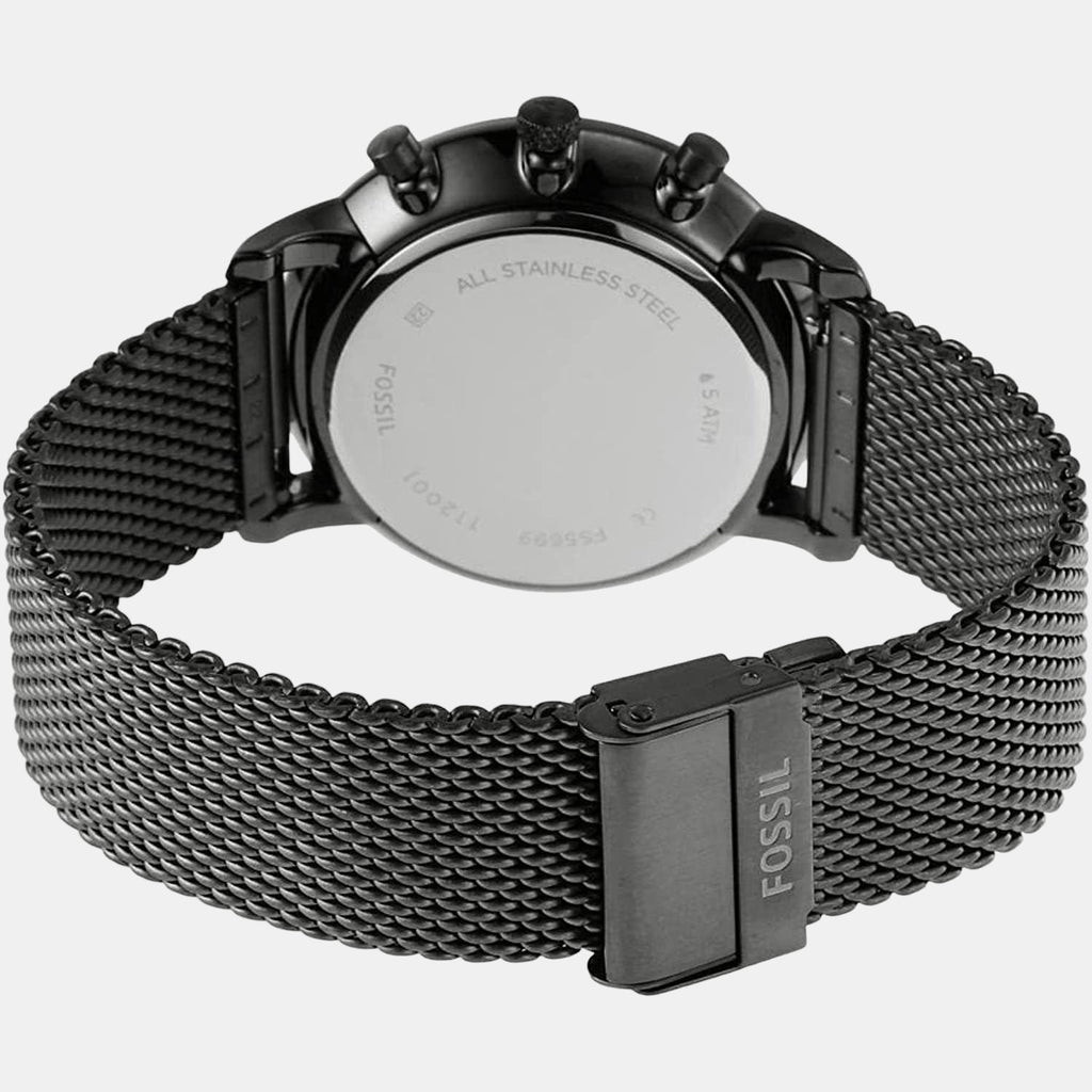 Fossil Men Round Black watch