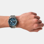 Bronson Men Quartz Blue Dial Chronograph Stainless Steel Watch FS5711