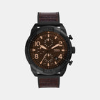 Fossil Round Black Chronograph watch