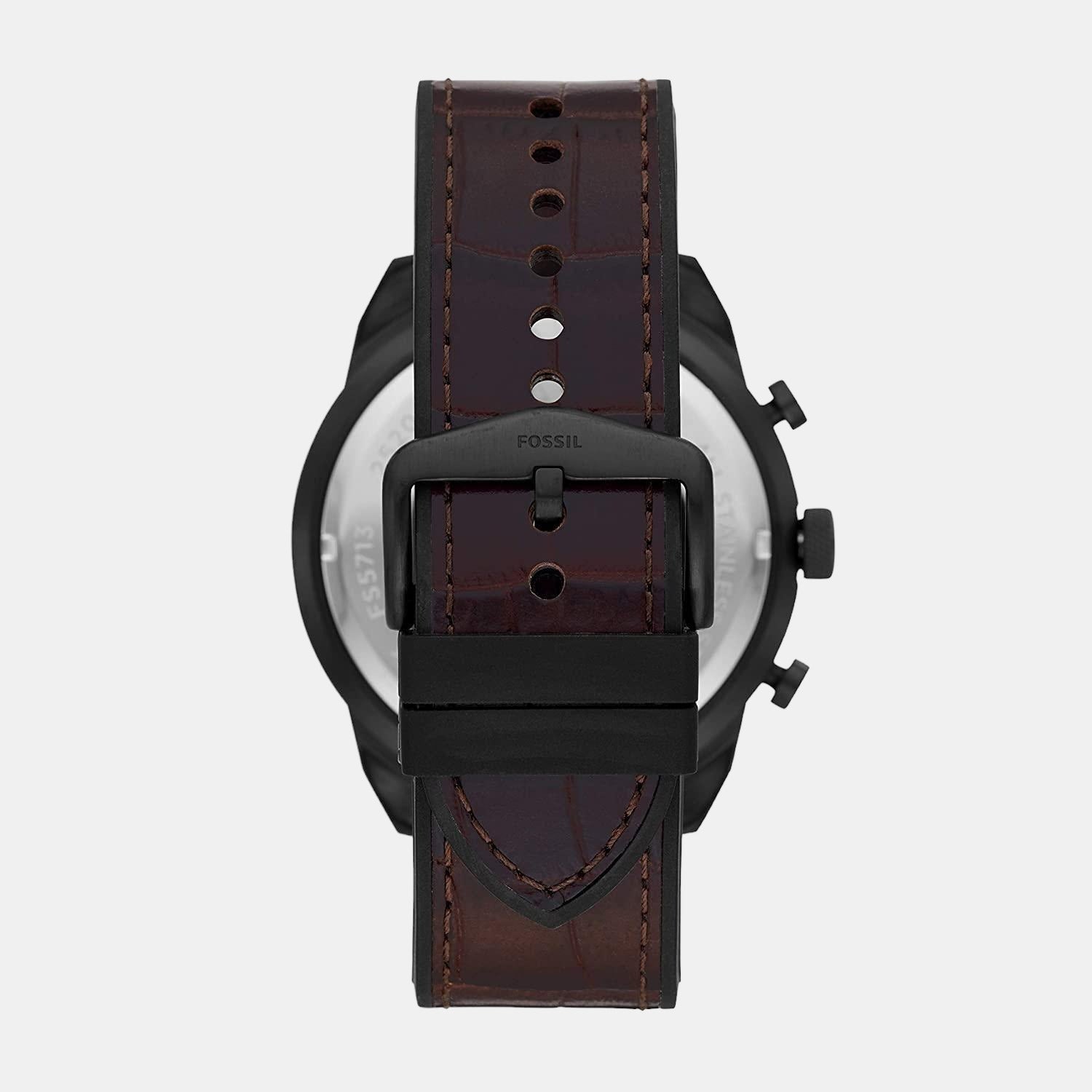 Fossil Men Round Black watch