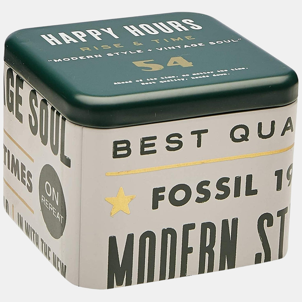 Fossil Leather Black watch