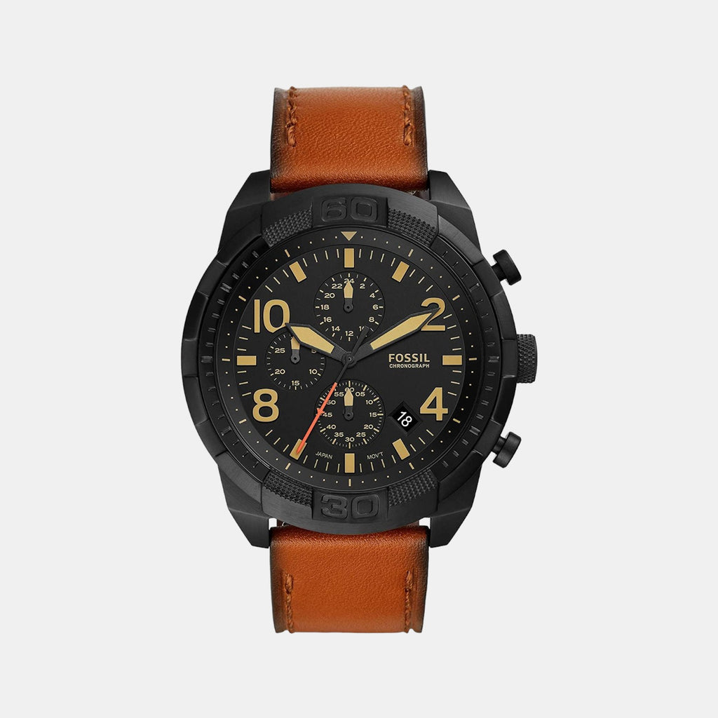 Fossil Round Black Chronograph watch