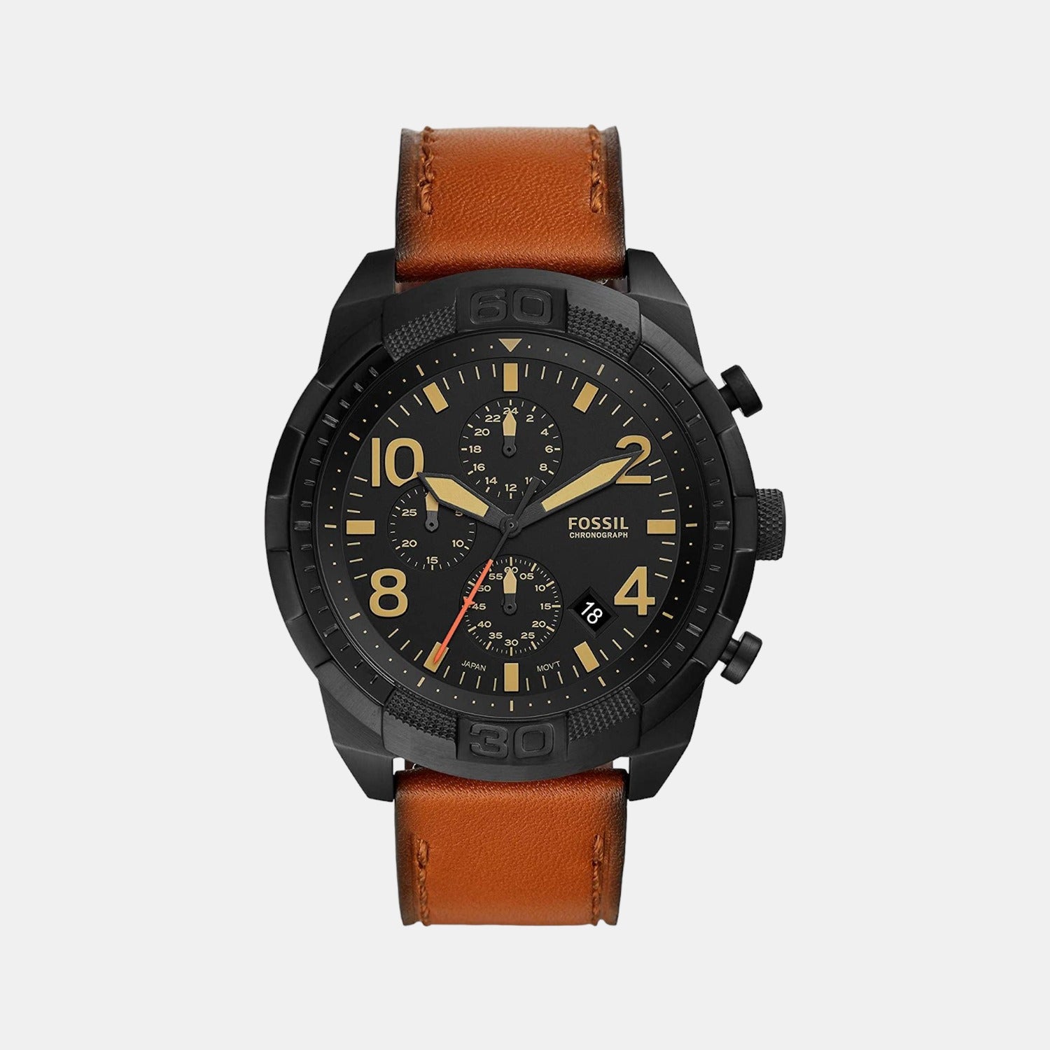 Fossil Round Black Chronograph watch