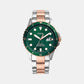 Male Green Analog Stainless Steel Watch FS5743
